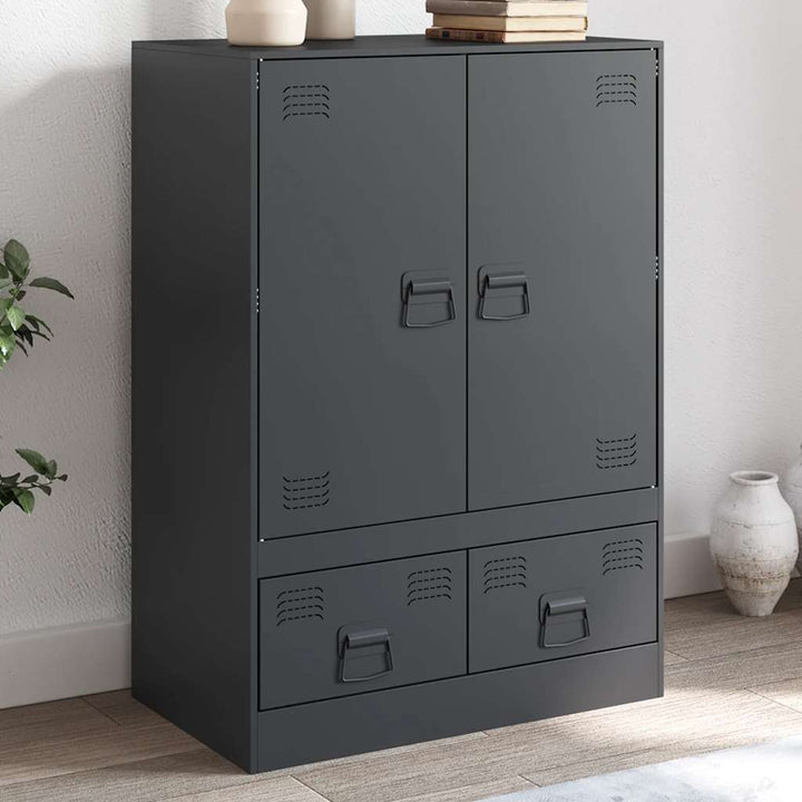 skab 67x39x95 cm stål antracitgrå