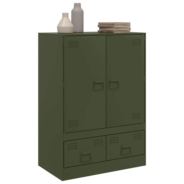 skab 67x39x95 cm stål olivengrøn