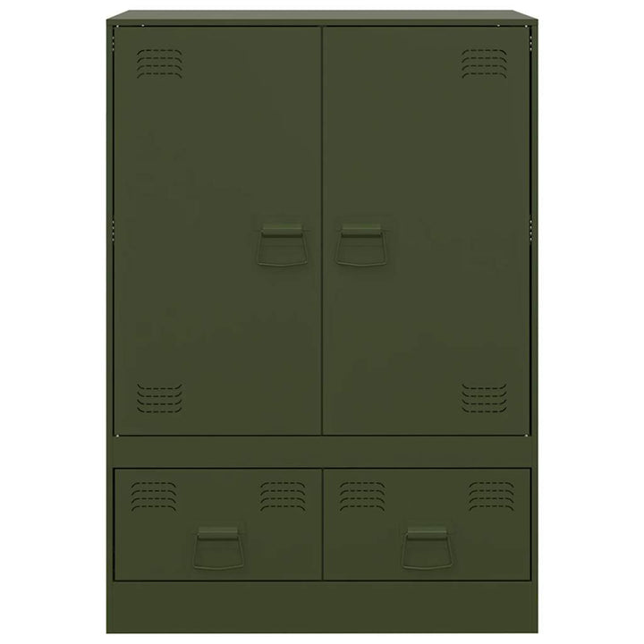 skab 67x39x95 cm stål olivengrøn