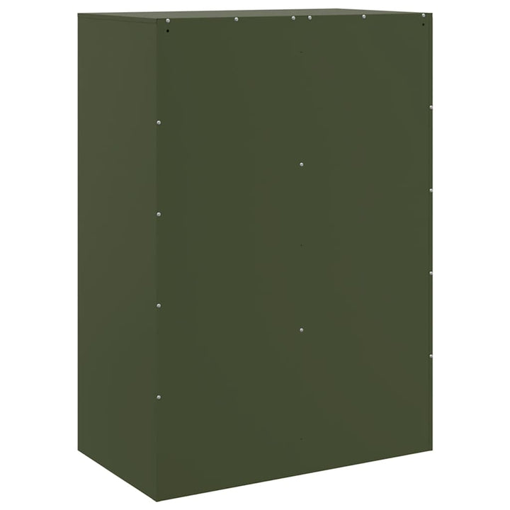 skab 67x39x95 cm stål olivengrøn