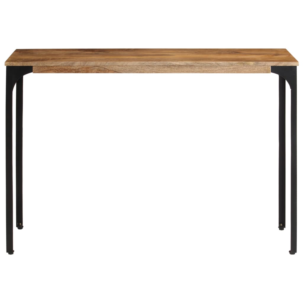 konsolbord 110x35x76 cm massivt mangotræ og jern brun