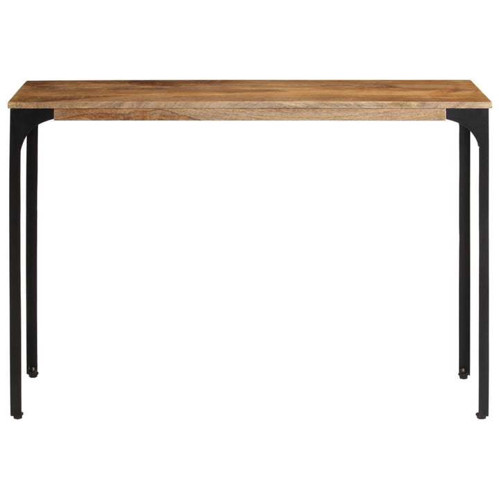 konsolbord 110x35x76 cm massivt mangotræ og jern brun