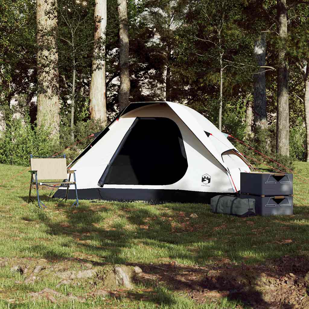 2-personers campingtelt vandtæt mørklægningsstof hvid