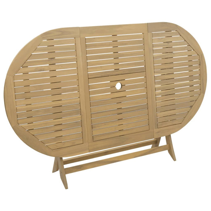 foldbart havebord 160x85x75 cm massivt akacietræ