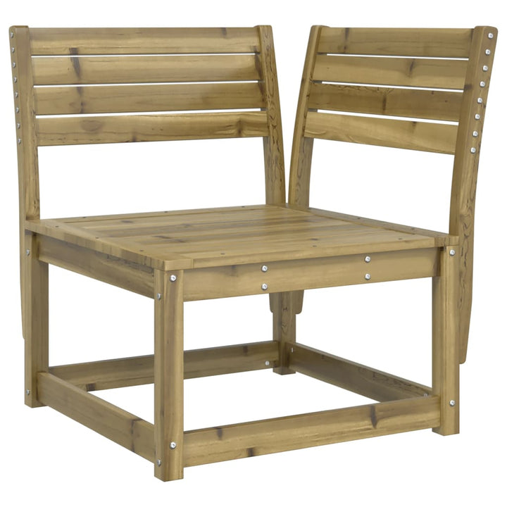 hjørnemodul til sofa 73x73x78 cm m. hynder imprægneret fyrretræ