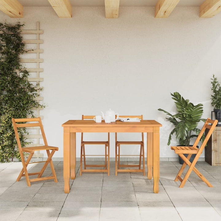 foldbare bistrostole 4 stk. massivt akacietræ