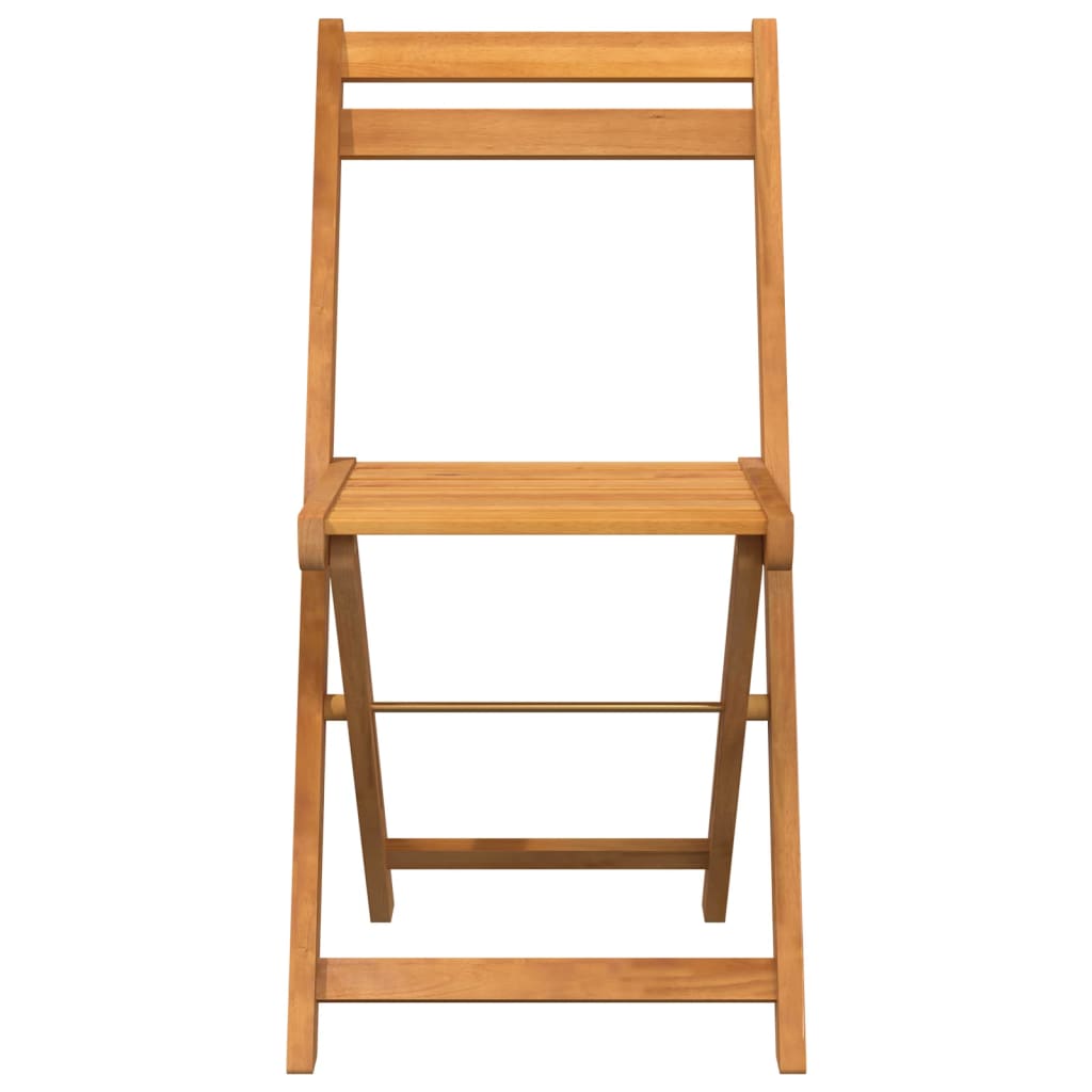 foldbare bistrostole 4 stk. massivt akacietræ
