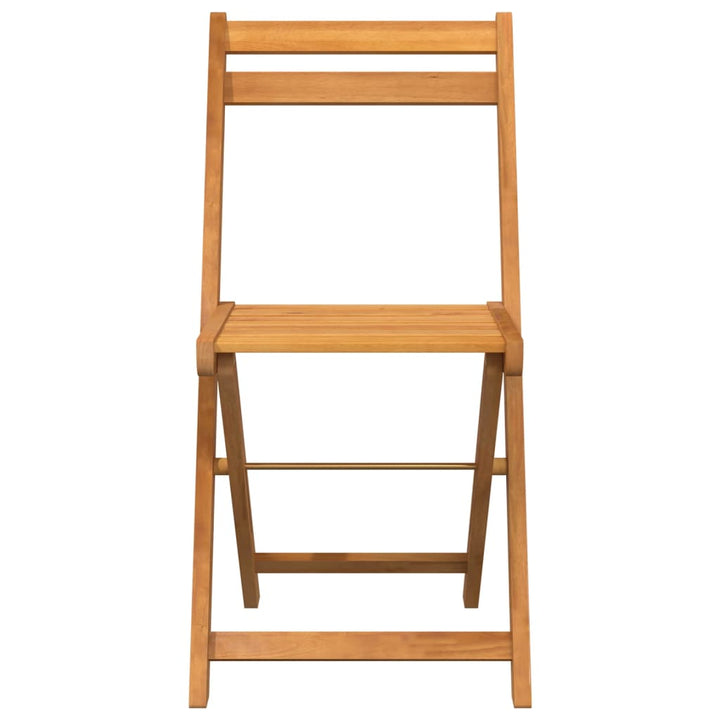 foldbare bistrostole 4 stk. massivt akacietræ