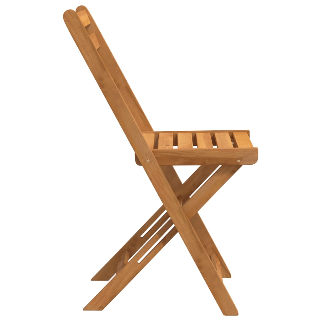 foldbare bistrostole 4 stk. massivt akacietræ