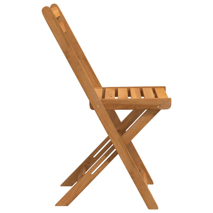 foldbare bistrostole 4 stk. massivt akacietræ