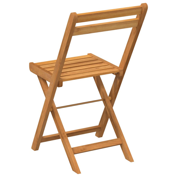 foldbare bistrostole 4 stk. massivt akacietræ