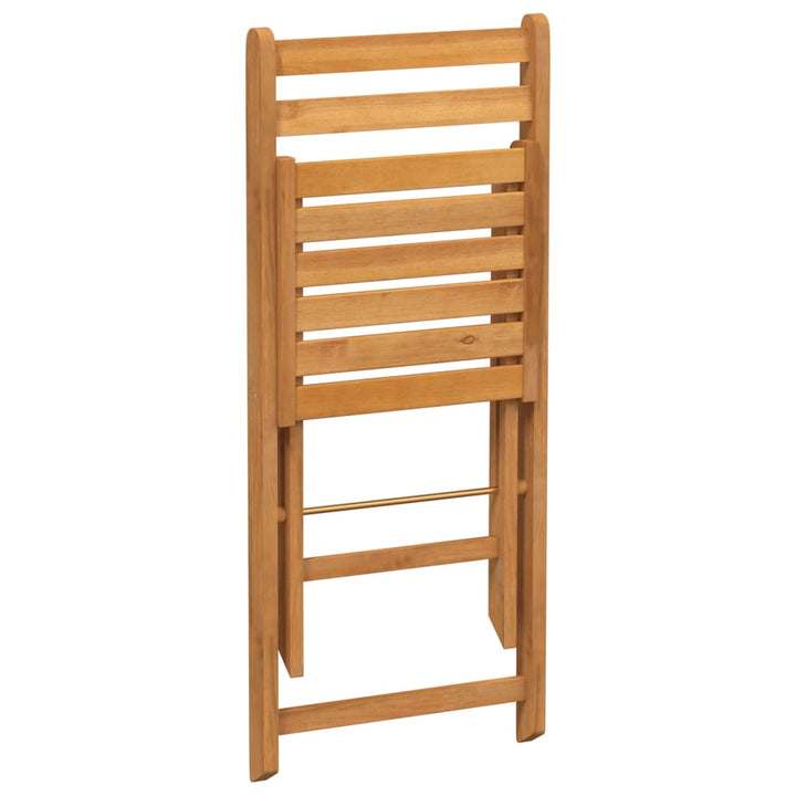 foldbare bistrostole 4 stk. massivt akacietræ