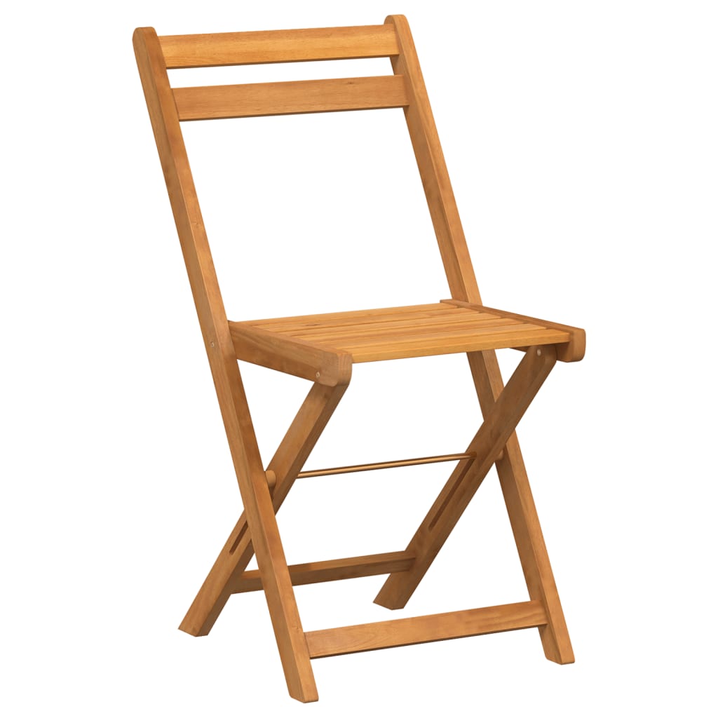 foldbare bistrostole 4 stk. massivt akacietræ