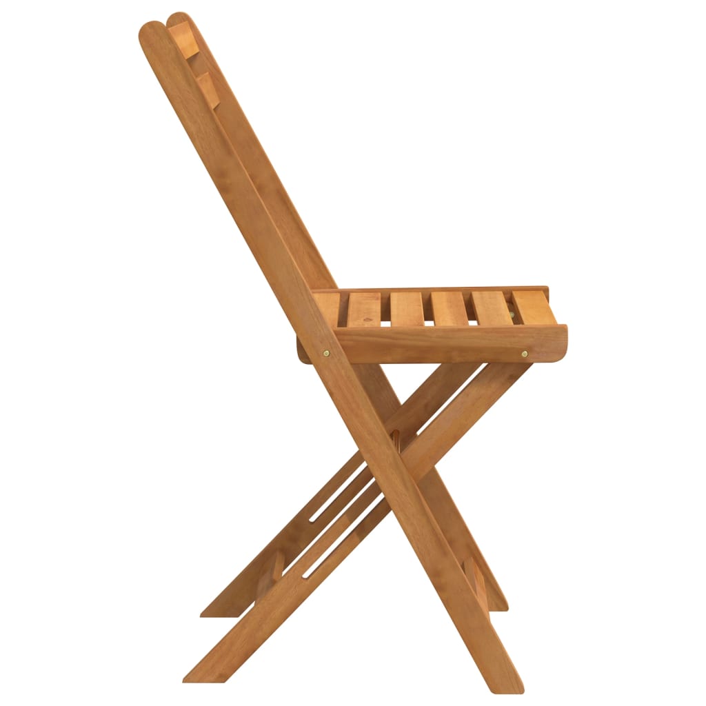 foldbare bistrostole 8 stk. massivt akacietræ