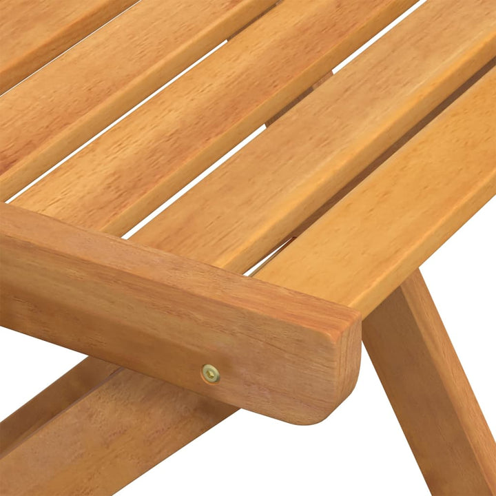 foldbare bistrostole 8 stk. massivt akacietræ