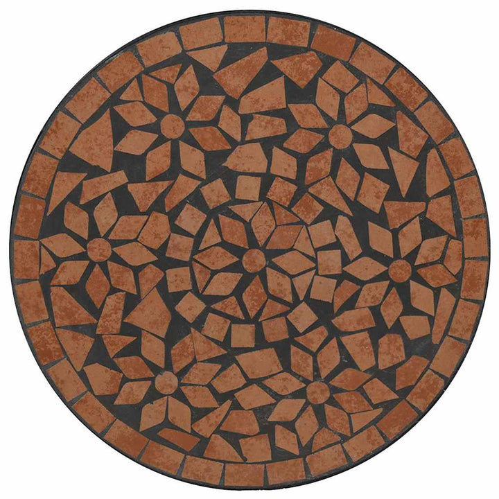 bistrosæt med mosaikdesign jern og keramik terrakotta