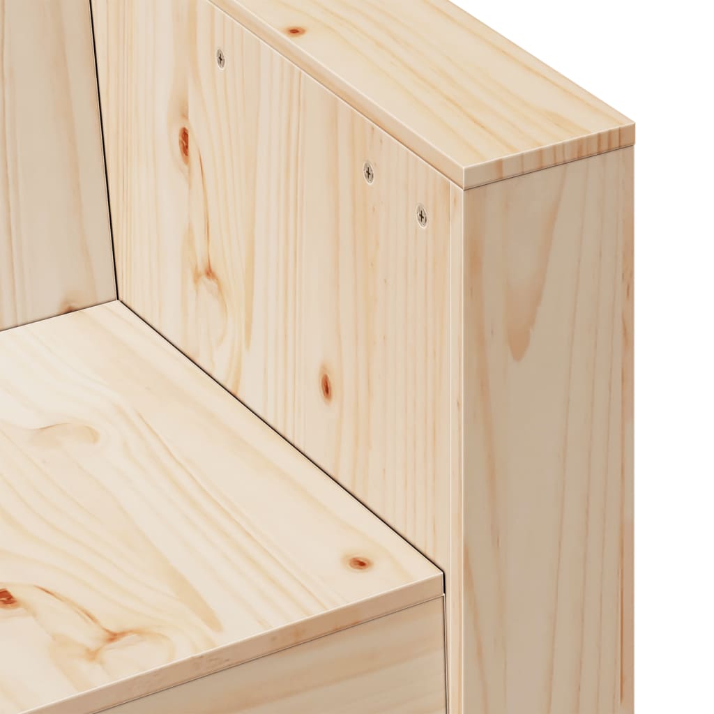 sofastol til haven 70x60x62 cm massivt fyrretræ