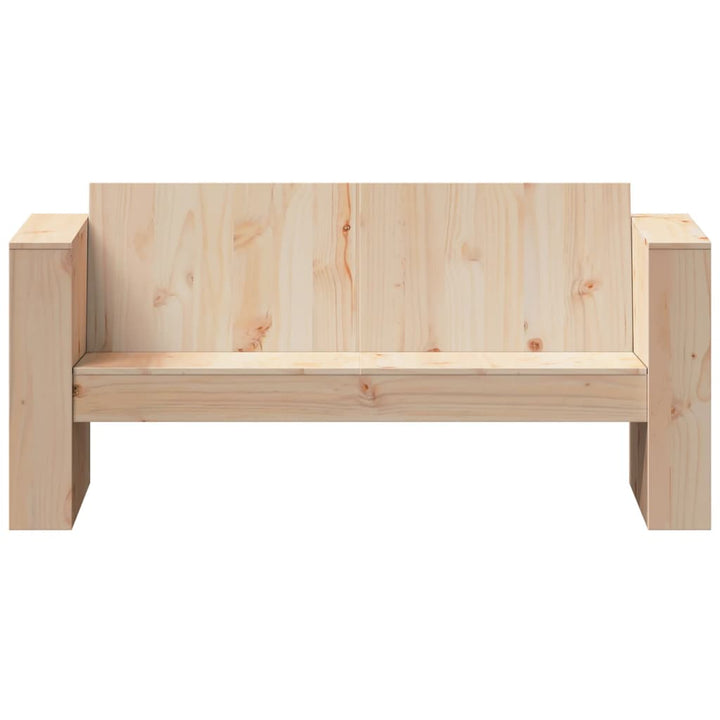 2-personers havesofa 134x60x62 cm massivt fyrretræ