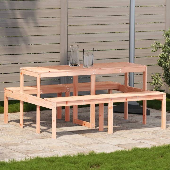 picnicbord 160x134x75 cm massivt douglasgran