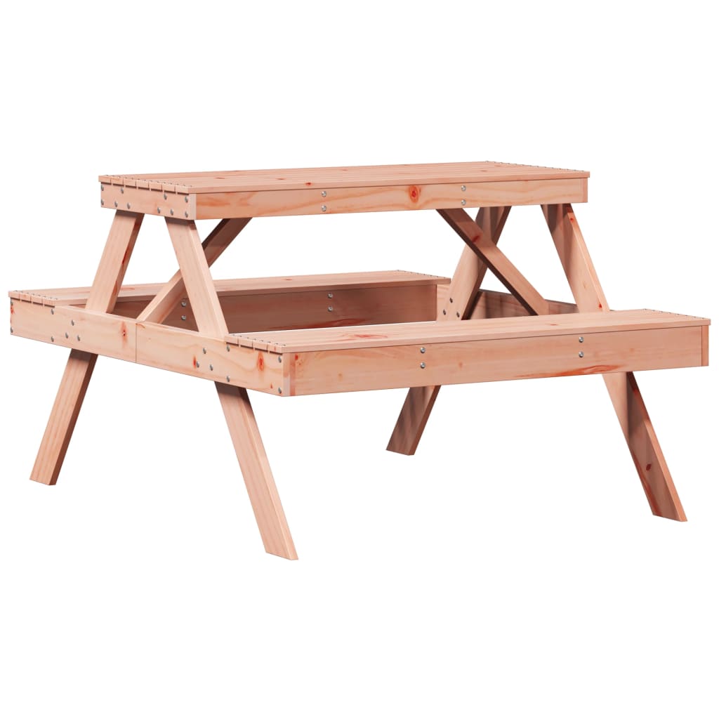 picnicbord 105x134x75 cm massivt douglasgran