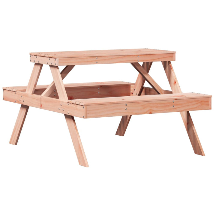 picnicbord 105x134x75 cm massivt douglasgran