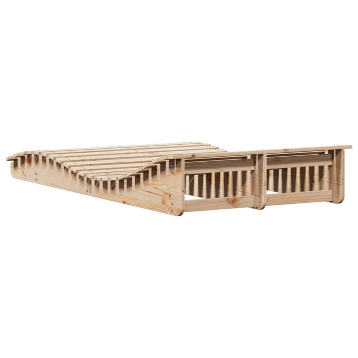 liggestol 205x110x31,5 cm massivt fyrretræ