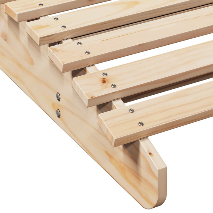 liggestol 205x110x31,5 cm massivt fyrretræ