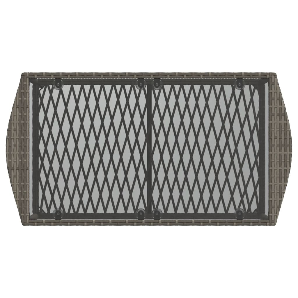 sofasæt til haven 4 dele med hynder polyrattan grå