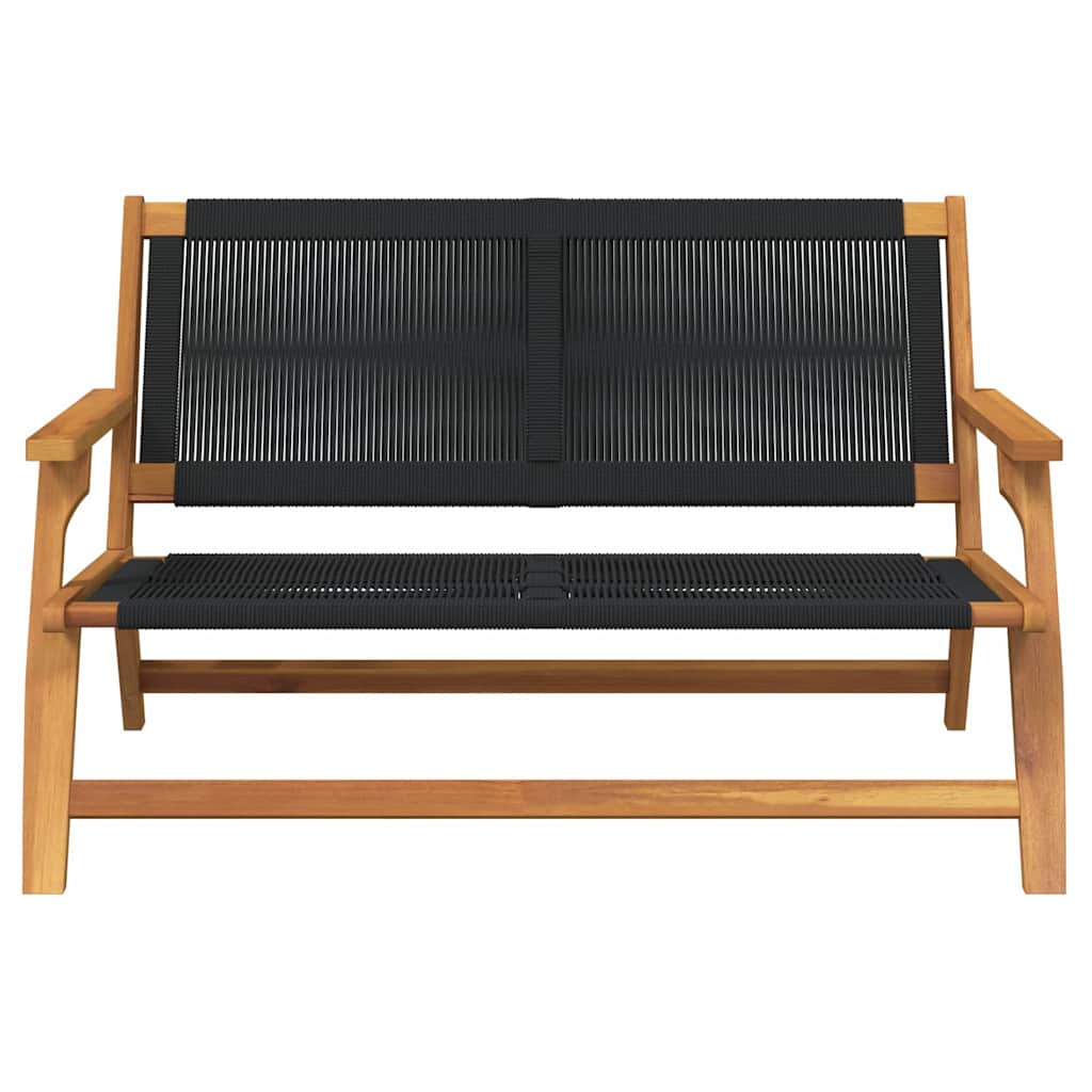 Havemøbler Sort 78 x 122 x 73cm Massivt akacietræ