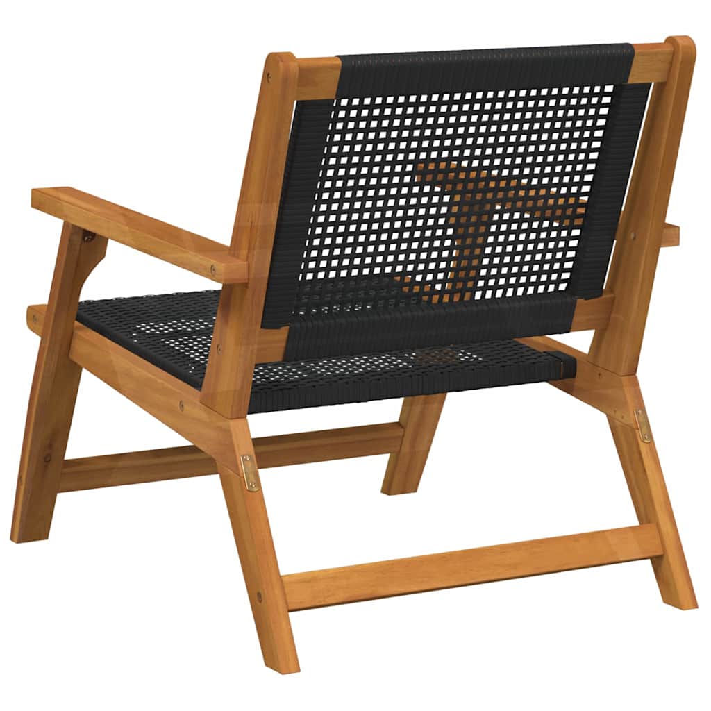 Havemøbler 2 pcs Sort 67 x 78 x 73 cm Massivt akacietræ