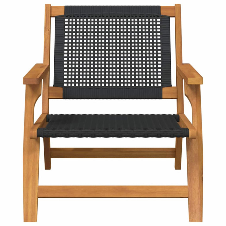 Havemøbler 2 pcs Sort 67 x 78 x 73 cm Massivt akacietræ