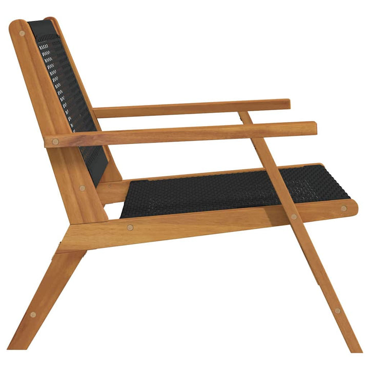 Havemøbler 2 pcs Sort 67 x 78 x 73 cm Massivt akacietræ