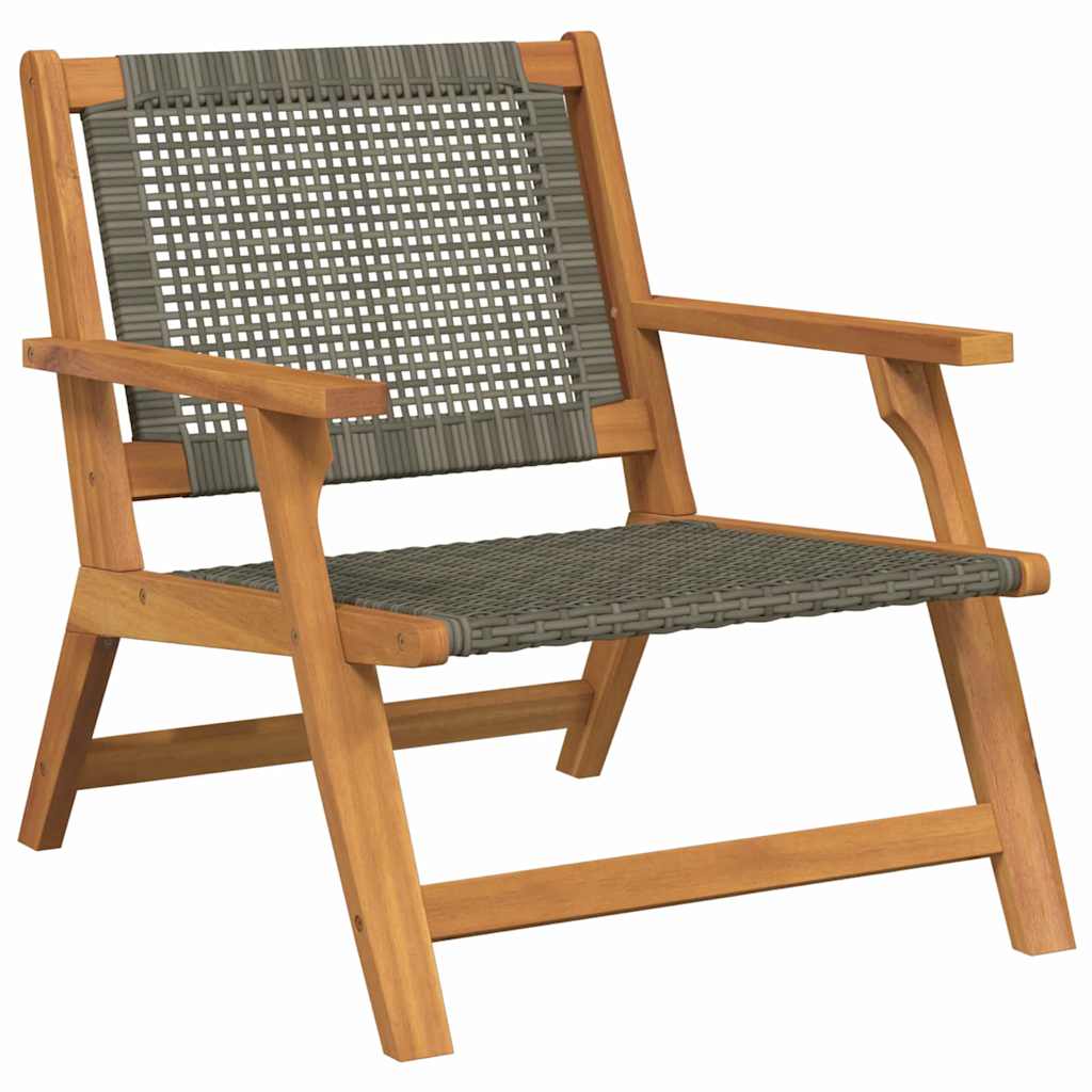Havemøbler 2 pcs Grå 67 x 78 x 73 cm Massivt akacietræ