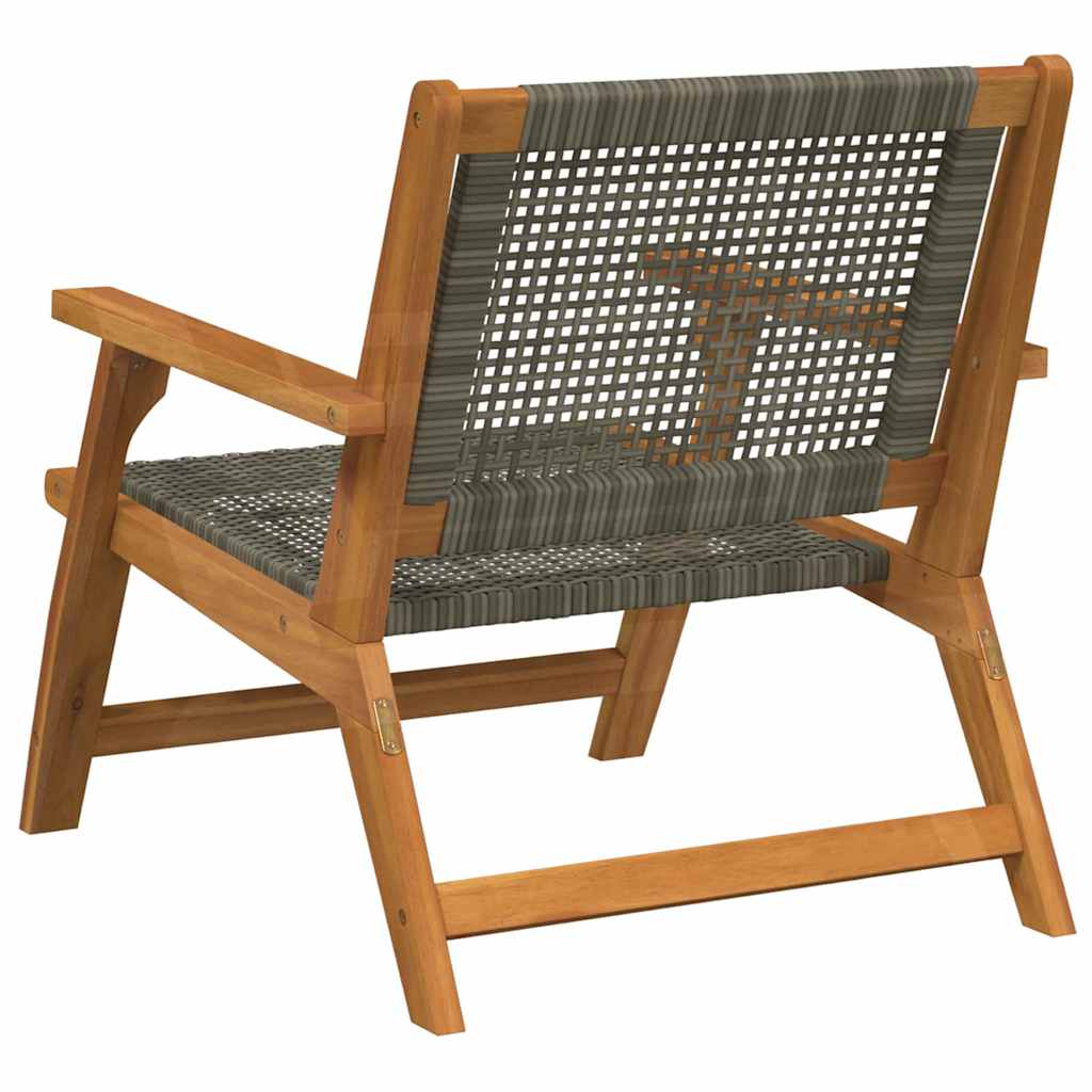 Havemøbler 2 pcs Grå 67 x 78 x 73 cm Massivt akacietræ