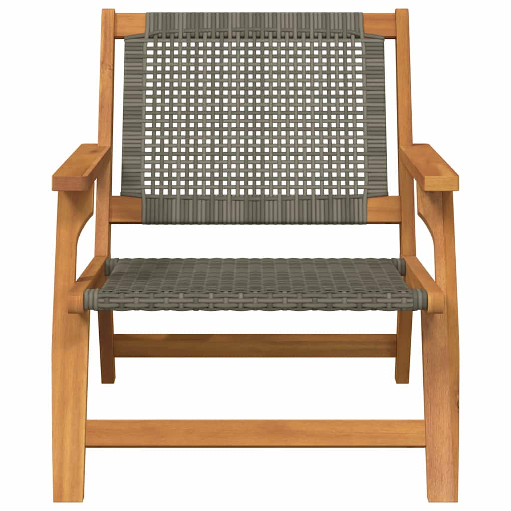 Havemøbler 2 pcs Grå 67 x 78 x 73 cm Massivt akacietræ