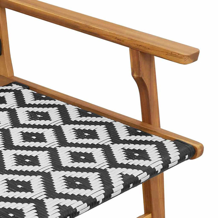 Havemøbler 2 pcs Hvid 67 x 78 x 73 cm Massivt akacietræ