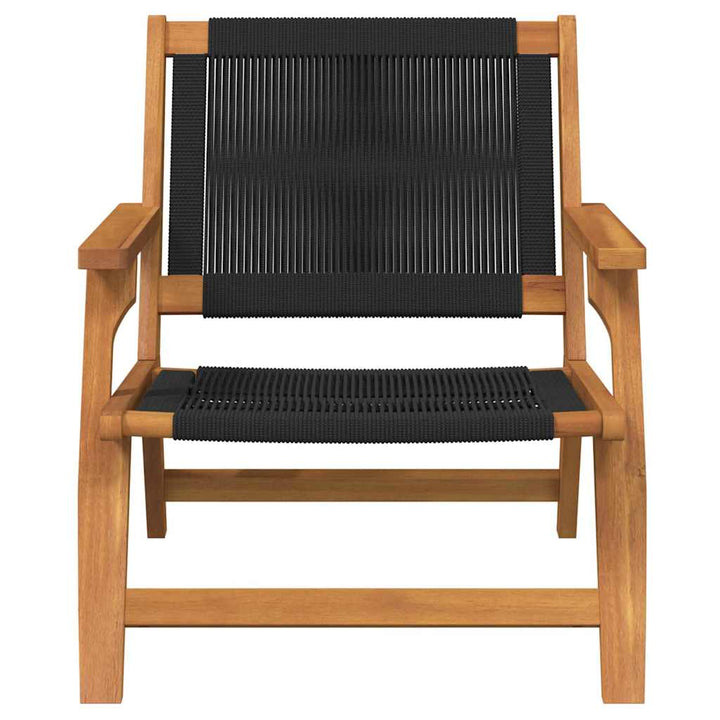 Havemøbler 2 pcs Sort 78 x 67 x 73cm Massivt akacietræ