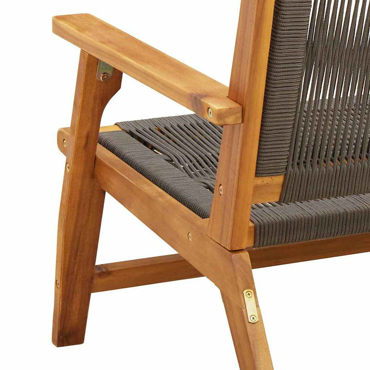 Havemøbler 2 pcs Grå 78 x 67 x 73cm Massivt akacietræ