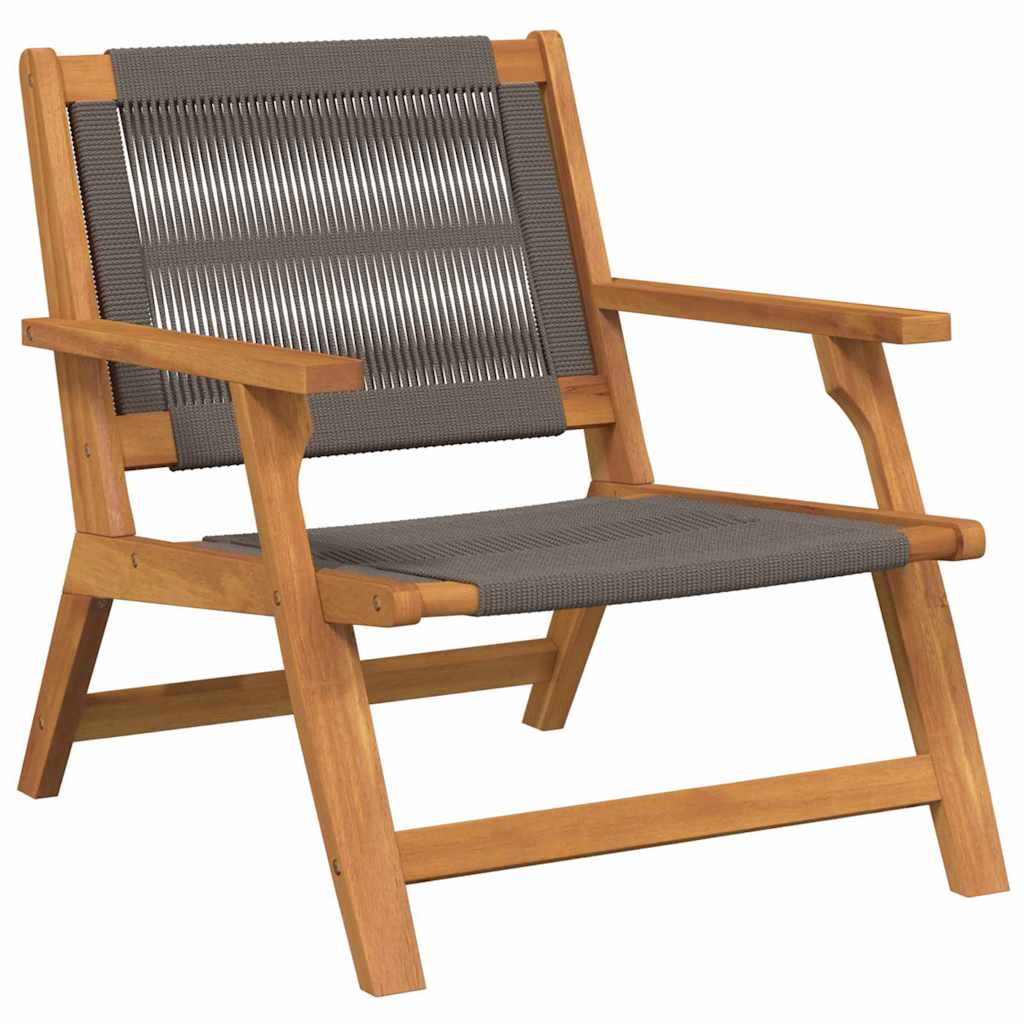 Havemøbler 2 pcs Grå 78 x 67 x 73cm Massivt akacietræ