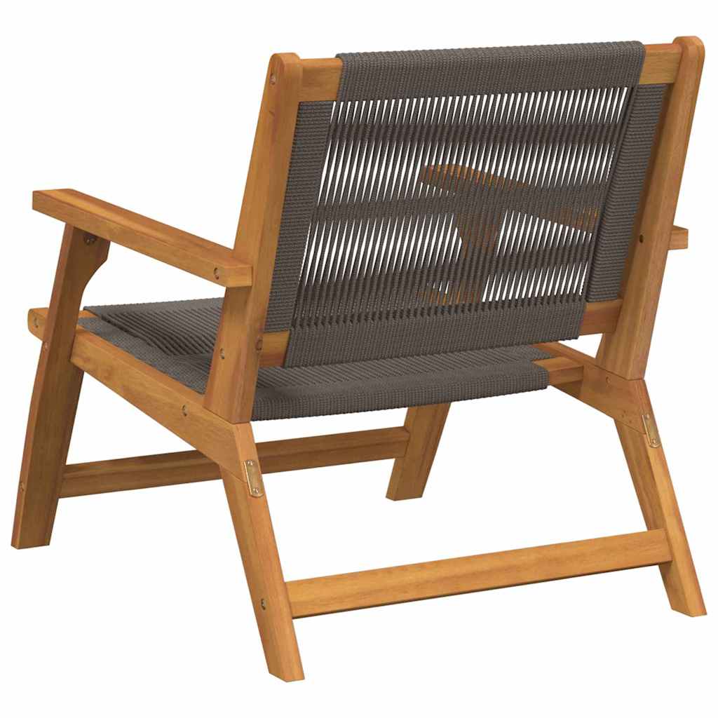 Havemøbler 2 pcs Grå 78 x 67 x 73cm Massivt akacietræ