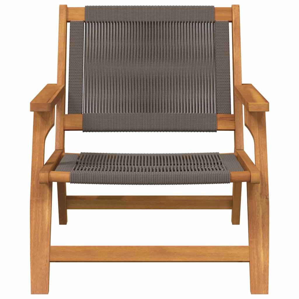 Havemøbler 2 pcs Grå 78 x 67 x 73cm Massivt akacietræ