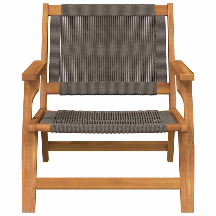 Havemøbler 2 pcs Grå 78 x 67 x 73cm Massivt akacietræ