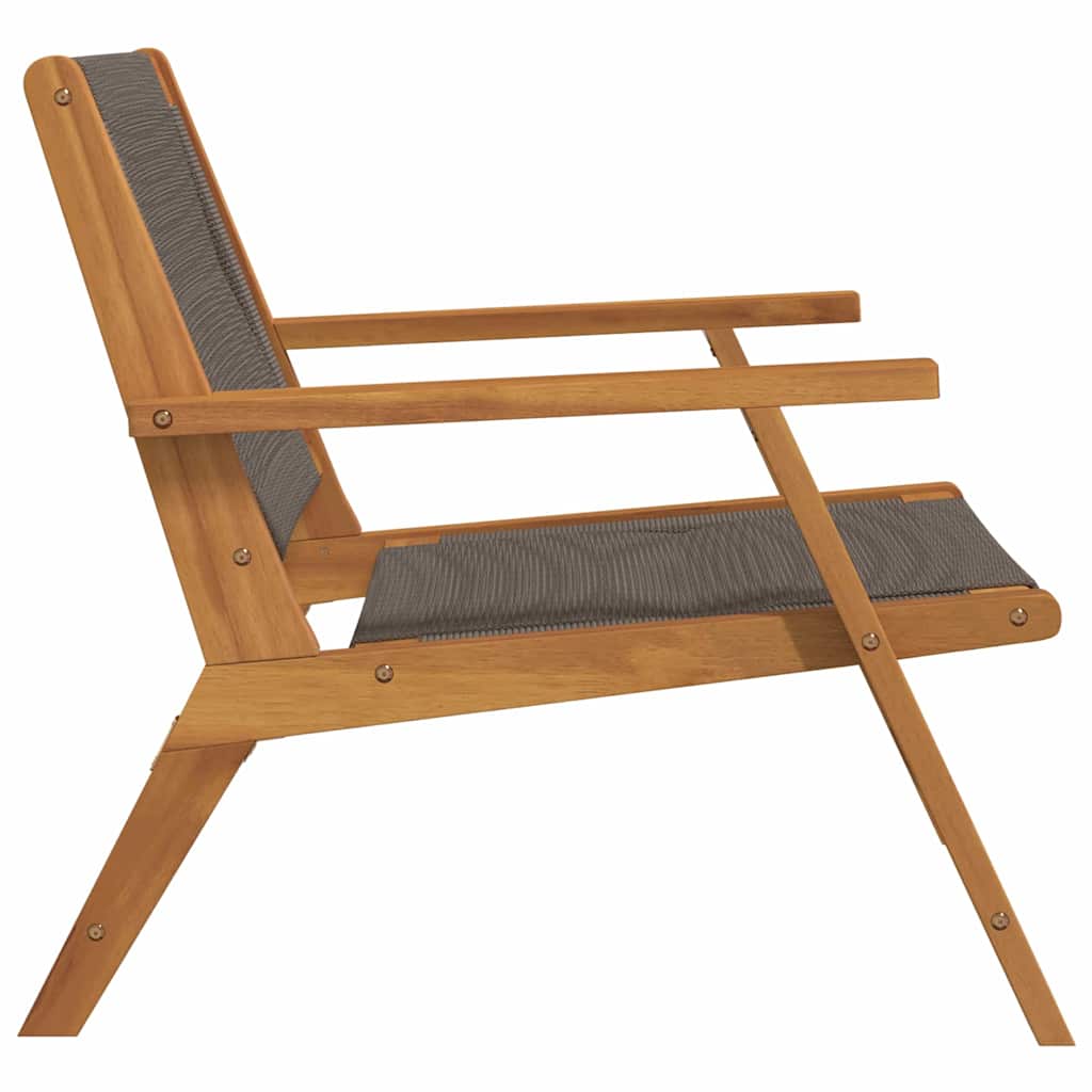 Havemøbler 2 pcs Grå 78 x 67 x 73cm Massivt akacietræ