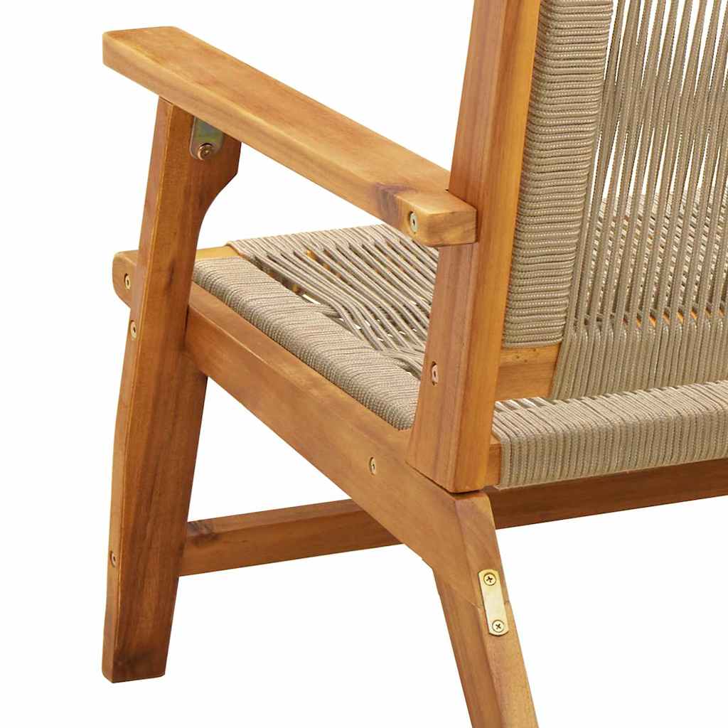 Havemøbler 2 pcs Beige 78 x 67 x 73cm Massivt akacietræ