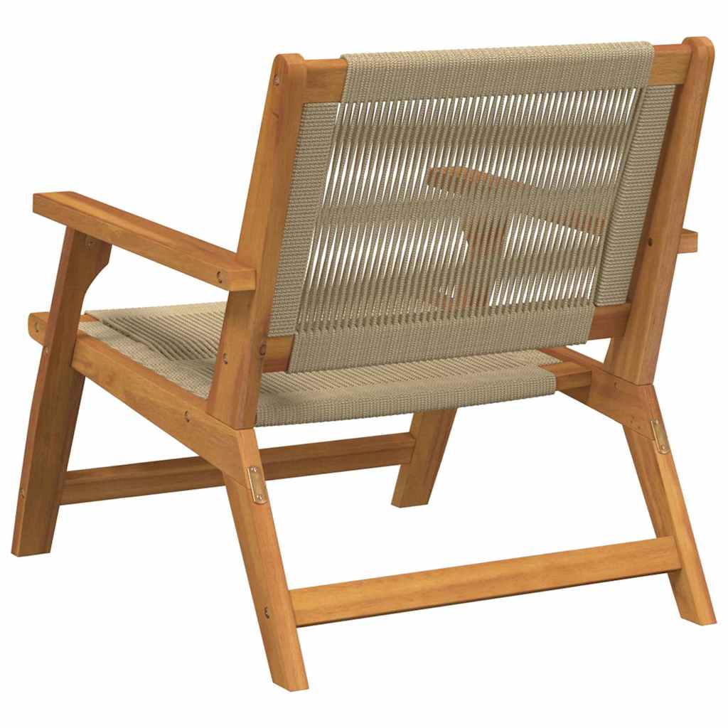 Havemøbler 2 pcs Beige 78 x 67 x 73cm Massivt akacietræ