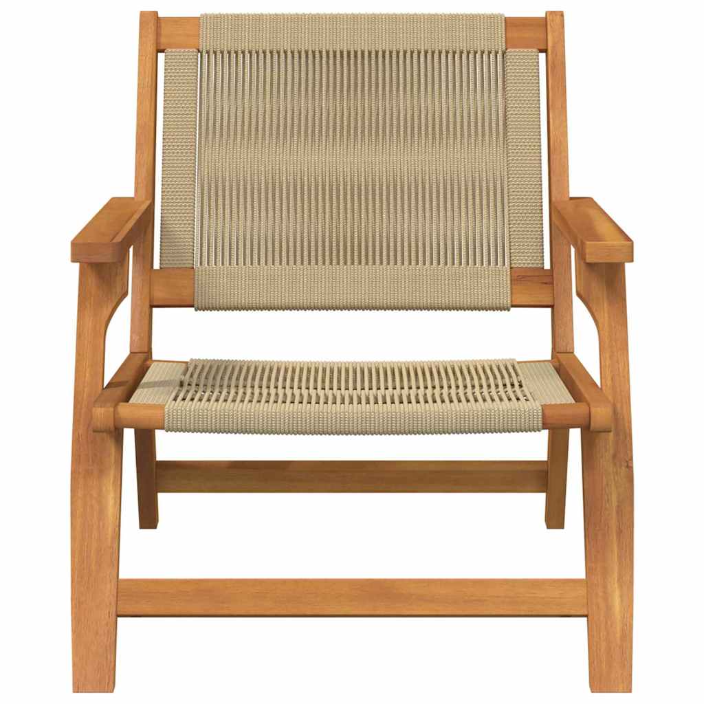Havemøbler 2 pcs Beige 78 x 67 x 73cm Massivt akacietræ