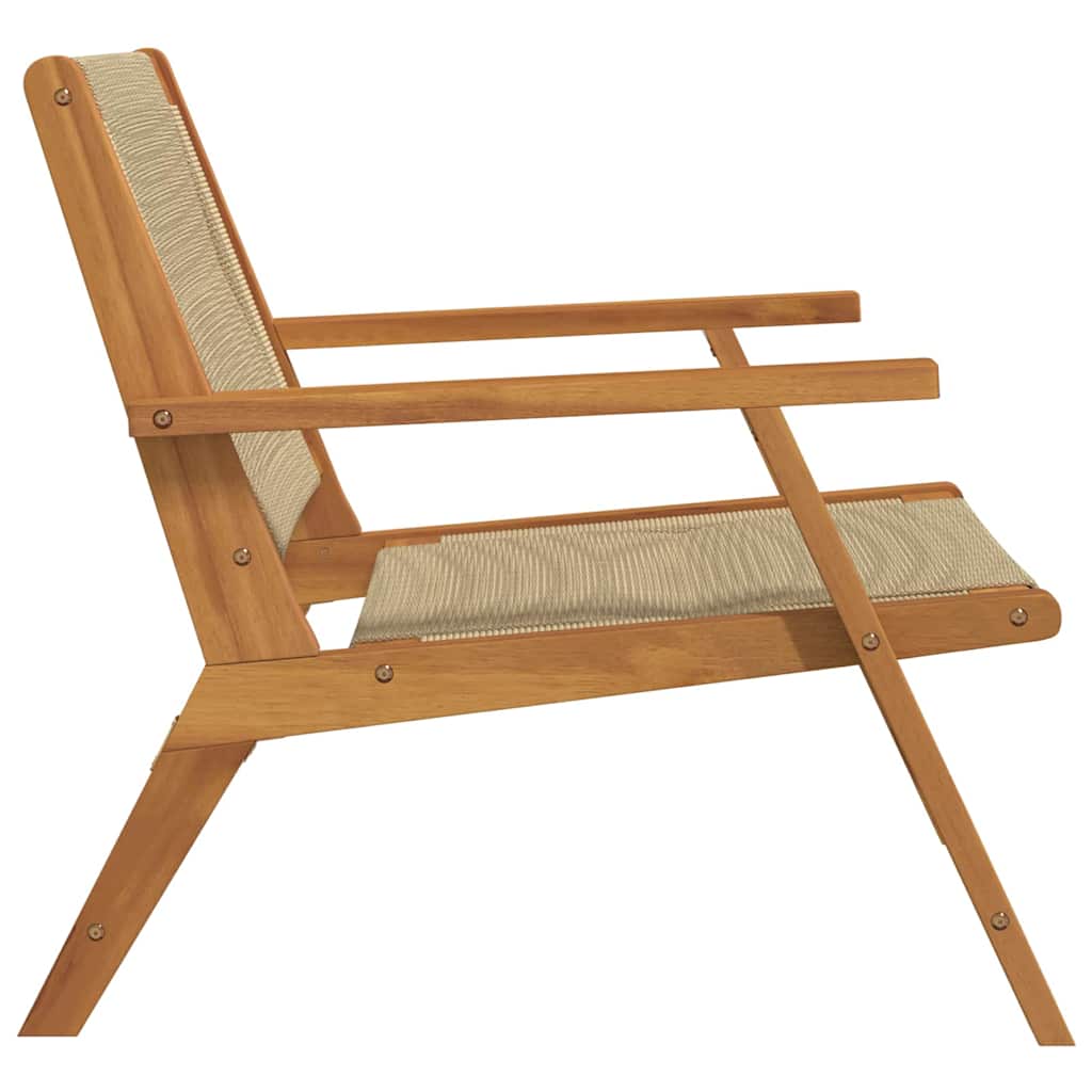Havemøbler 2 pcs Beige 78 x 67 x 73cm Massivt akacietræ