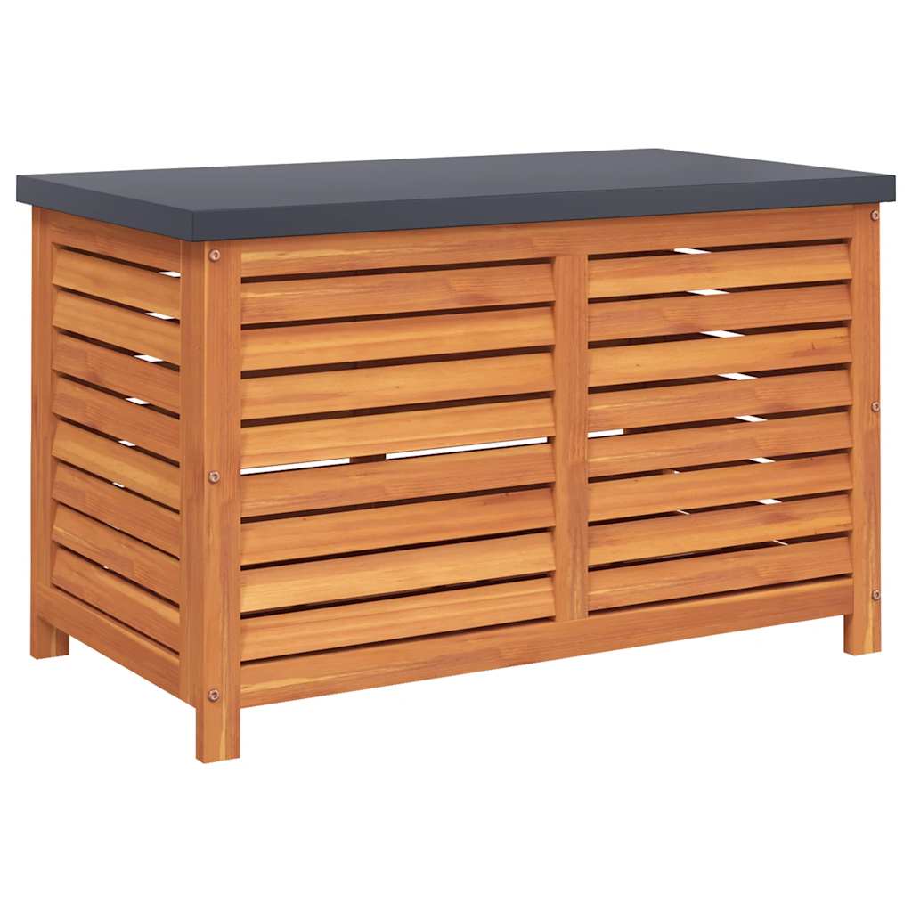 opbevaringsboks til haven 60x50x55 cm massivt eukalyptustræ