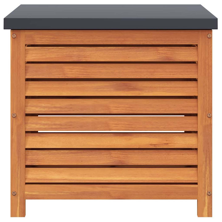 opbevaringsboks til haven 60x50x55 cm massivt eukalyptustræ
