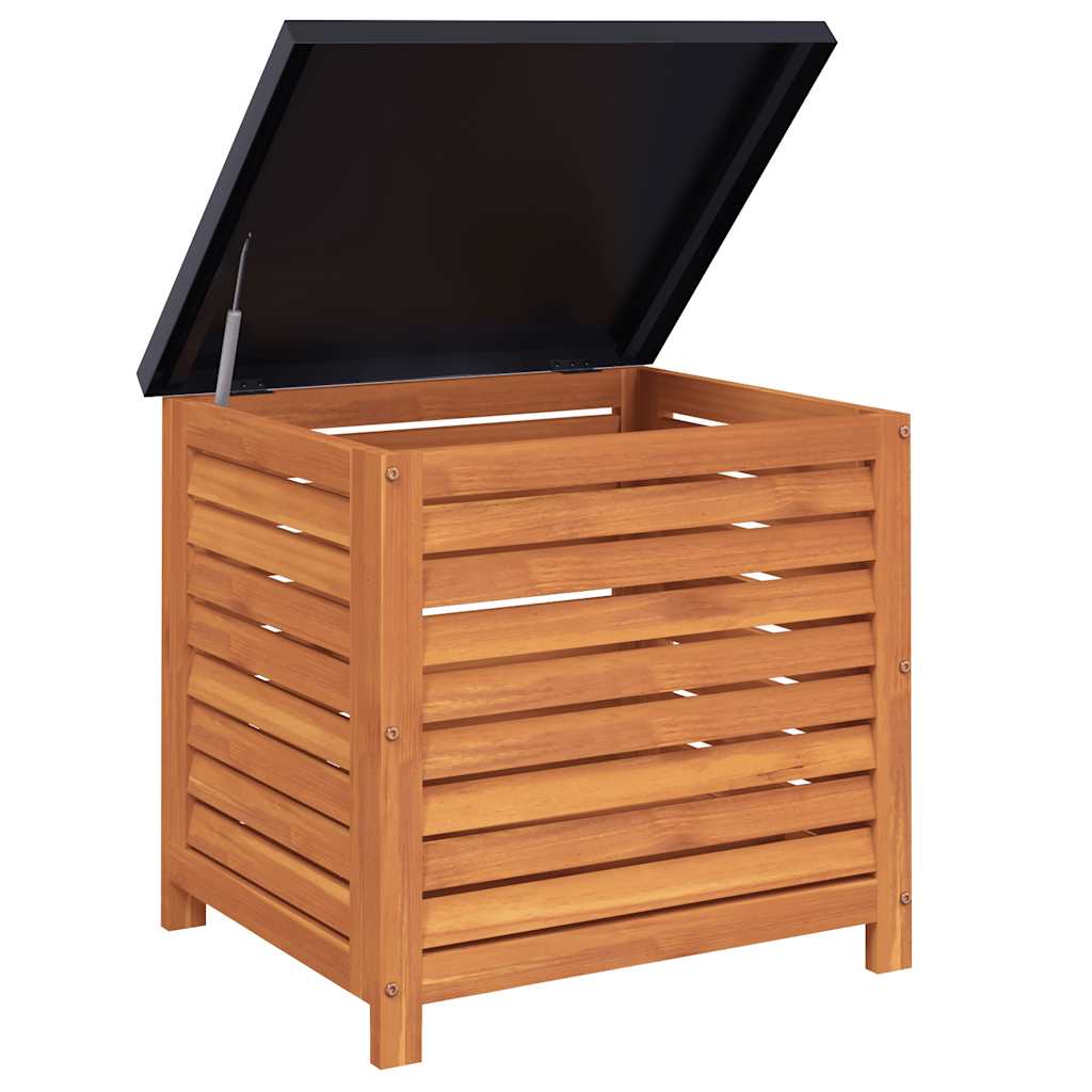 opbevaringsboks til haven 60x50x55 cm massivt eukalyptustræ